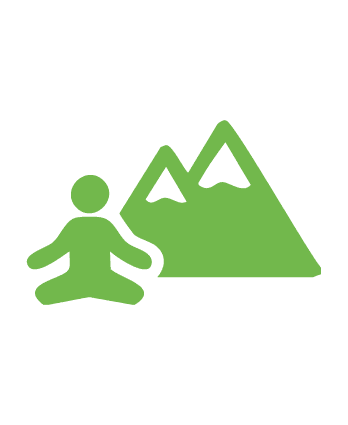 Yoga retreat icon